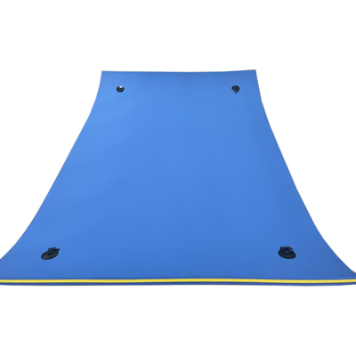 Alfombra de agua flotante para adultos en la playa, piscina oceánica y lago tamaño grande 3 capas XPE resistente a las lágrimas
