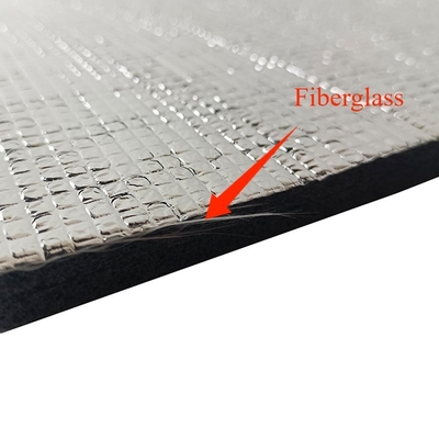 Fibra de vidrio de aluminio XPE espuma retardante de llama autoadhesivo de aislamiento HVAC espuma de 5-25 mm de espesor