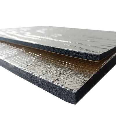 Fibra de vidrio de aluminio XPE espuma retardante de llama autoadhesivo de aislamiento HVAC espuma de 5-25 mm de espesor