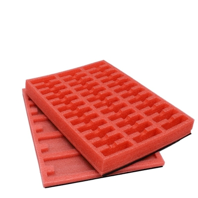 Caja de corte a presión personalizada de espuma IXPE Insertar espuma de embalaje de PE absorbente de choques para PCB