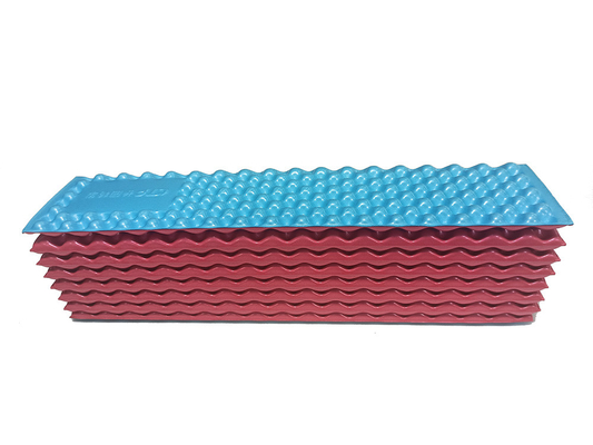 Estante resistente a la humedad en el exterior, plegable, esteras de espuma IXPE, tipo acordeón con correa elástica, colchón compacto