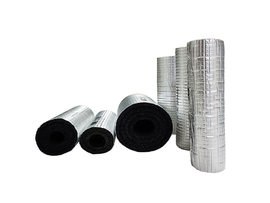 Rollo de aislamiento de conductos de aire acondicionado de polietileno de espuma de XLPE con papel de aluminio y pegamento adhesivo