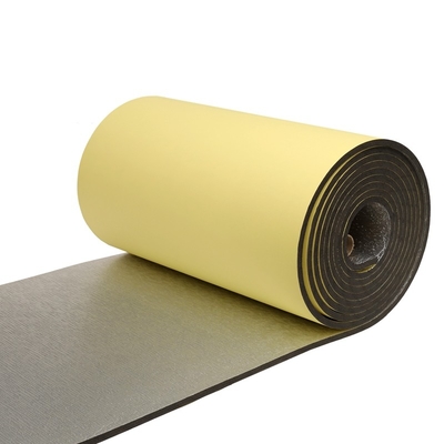 Rollo de aislamiento de conductos de climatización y aire acondicionado de espuma de polietileno cruzado Rolos de XLPE con papel de aluminio y pegamento adhesivo