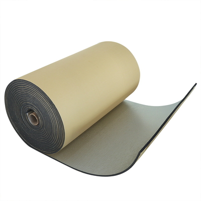 Rollo de aislamiento de conductos de climatización y aire acondicionado de espuma de polietileno cruzado Rolos de XLPE con papel de aluminio y pegamento adhesivo