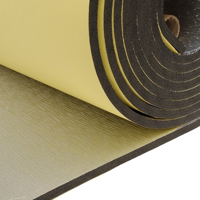 Rollo de aislamiento de conductos de climatización y aire acondicionado de espuma de polietileno cruzado Rolos de XLPE con papel de aluminio y pegamento adhesivo