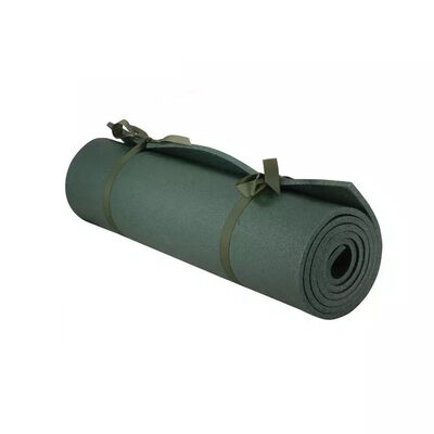 Colchoneta para dormir de espuma estilo militar camuflaje impermeable portátil con correas para acampar, senderismo y mochilero