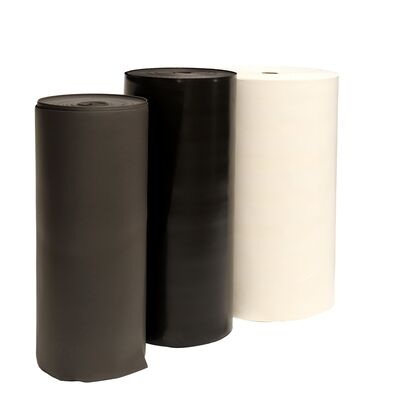 0.15mm 0.2mm 0.3mm fina IXPE espuma de goma de rodillo material aislante a prueba de agua con respaldo para cintas y aplicaciones electrónicas