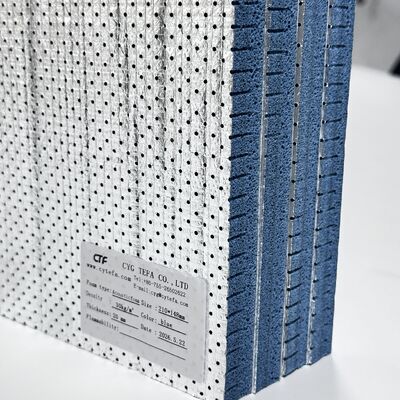 Espuma de poliolefina (PO) de células semiabiertas de alto rendimiento Espuma acústica con papel de aluminio y adhesivos PO