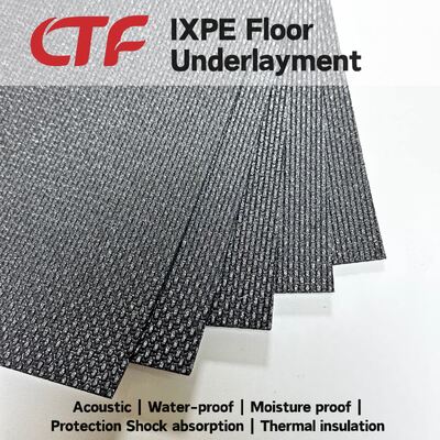 Proof de humedad silencioso IXPE almohadilla de recubrimiento Pad piso de apartamento accesorio para pisos de PVC SPC uso de construcción de hoteles hospitales