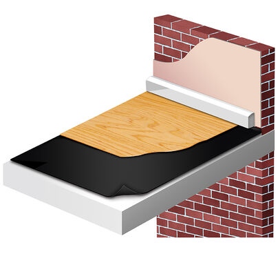 Piso de espuma IXPE Subposición de piso de acústica absorbe el sonido y la humedad Cushion resistente para PVC SPC piso de vinilo Ideal para apartamentos Hoteles y hospitales Renovación