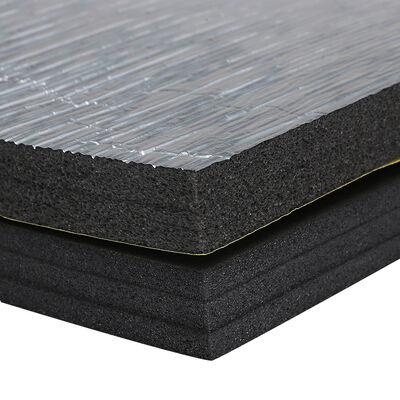 Aluminum Foil Laminated XLPE Foam Insulation Sheet Flame Retardant Heat Barrier for Hotel Commercial HVAC Duct System