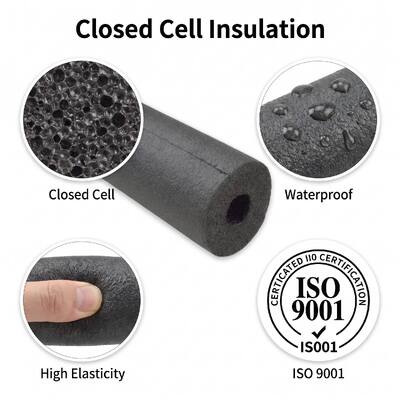Premium NBR Rubber Foam Insulation Tube for Industrial Thermal Retention and Energy Efficiency HVAC Pipeline Thermal Protection