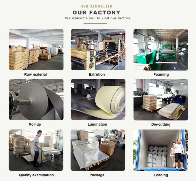 Aislamiento de espuma de poliolefina de células cerradas 7