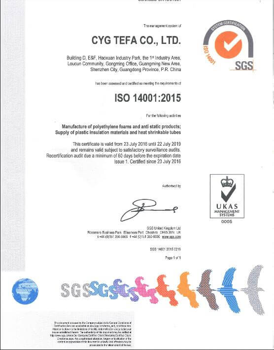 Enlace transversal de espuma de poliolefina de célula cerrada XPE / IXPE Hoja de aislamiento térmico para construcción y climatización 23